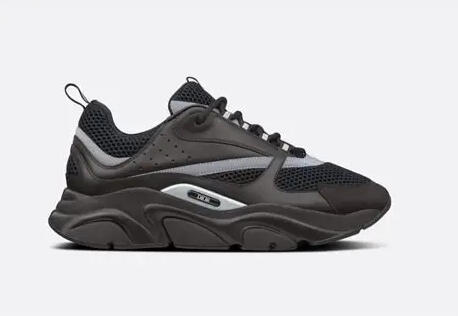 The Dior B22 is a luxury sneaker that combines sporty aesthetics with high fashion elements. Design: It features a chunky silhouette with a blend of premium materials such as calfskin leather, suede, and technical mesh, creating a bold and sporty look. 2