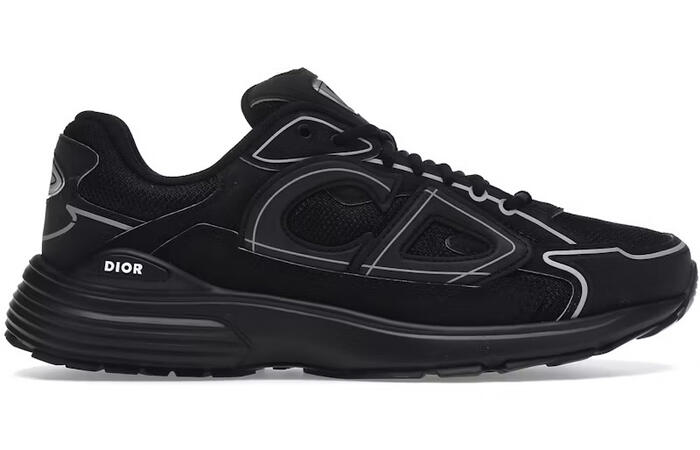The Dior B30 is a modern, low-top, luxury runner designed by Kim Jones, first introduced in 2021. It features a technical mesh and fabric upper with reflective "CD30" logos, a sculpted ultralightweight rubber sole, and a comfortable, flexible fit. Known fo